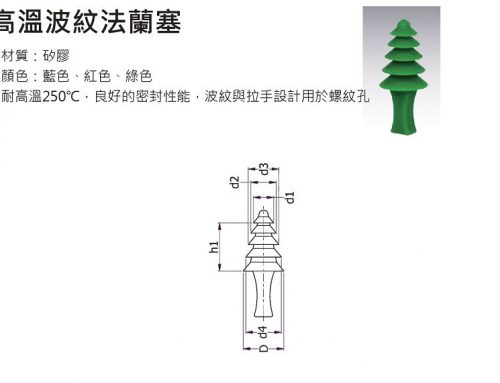 矽膠塞子-耐高溫波紋法蘭塞